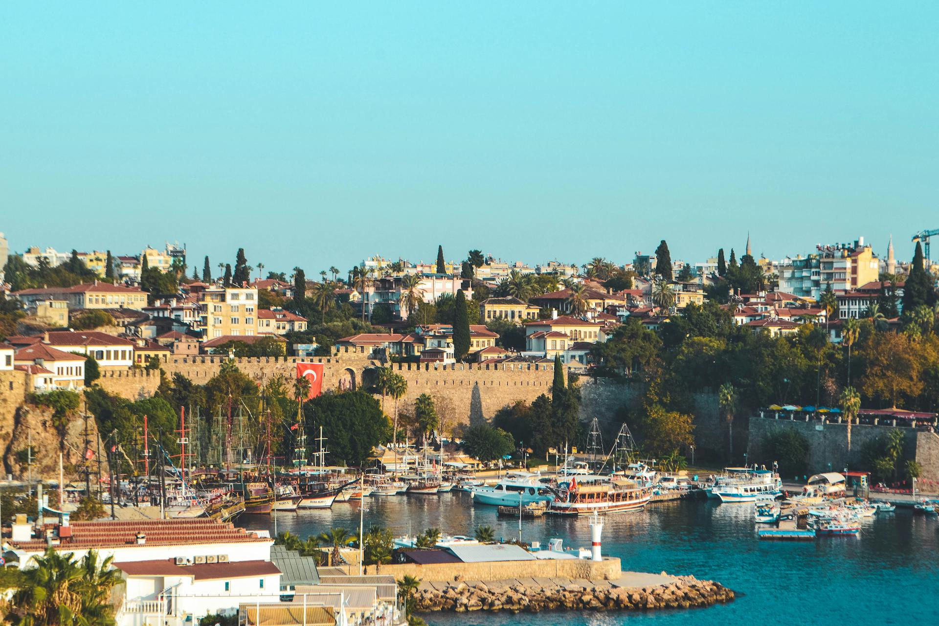 Antalya Old City port view