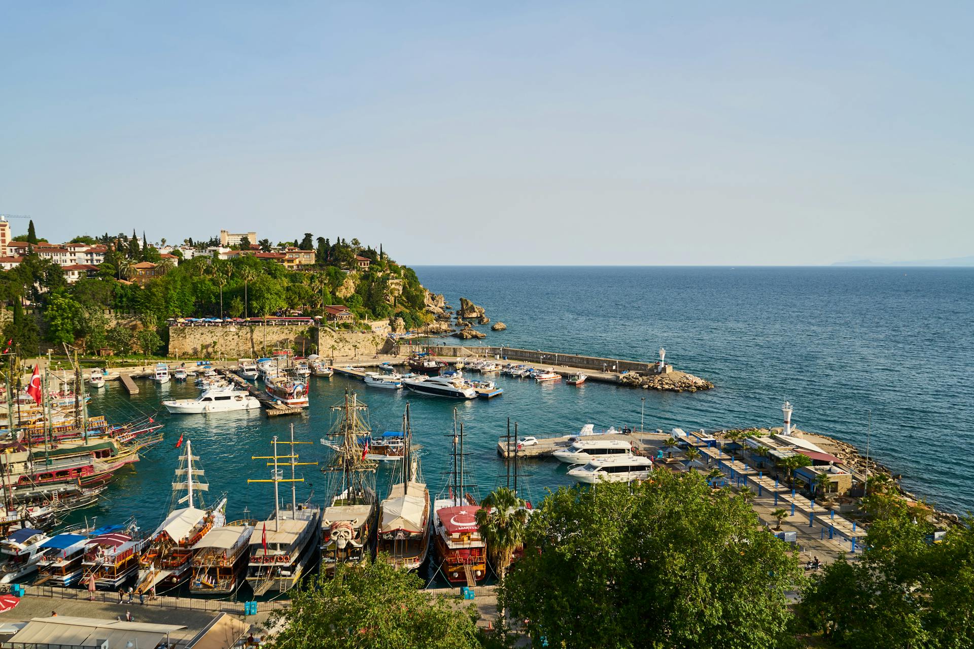 Antalya Old City port view